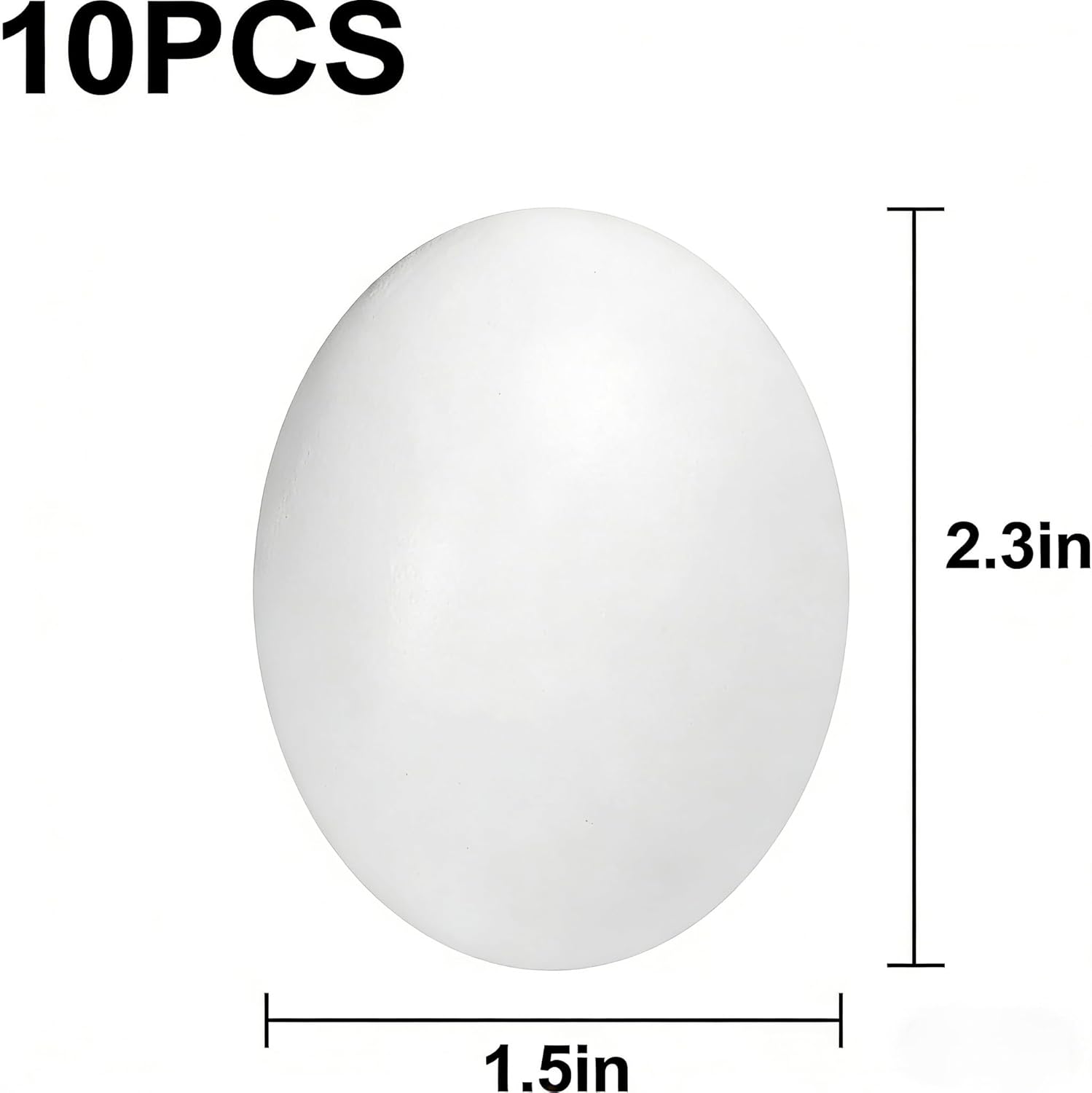10 Pcs Wooden Easter Egg DIY Painting Kit ，Graffiti Art Crafts Spring Paint Your Own Easter Party Egg Statues ，Brushes Acrylic Paints Party Favor for Easter Spring Party Decorations
